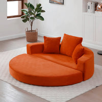 Orlena  Round Boneless Convertible Sleeper Chair Bed